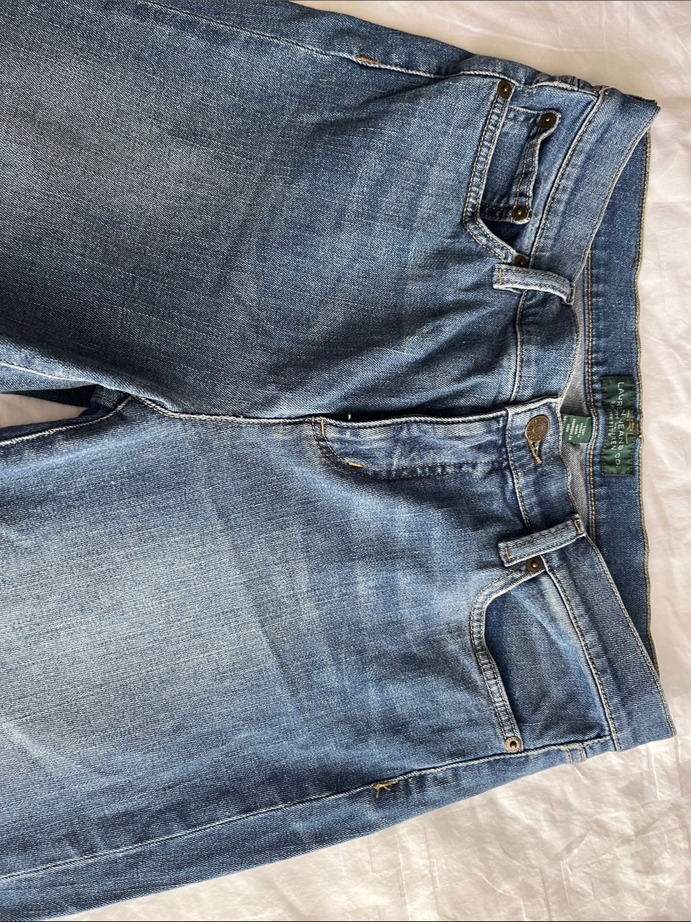 Lauren Ralph Lauren Medium Blue Straight Jeans
